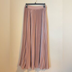Vici Pink Pleated Maxi Skirt for Cocktail